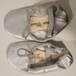 Silver ballet shoes size 7 kids